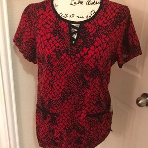 Medical scrub uniform top